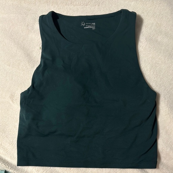 aerie Tops - Women's Black Crop Top